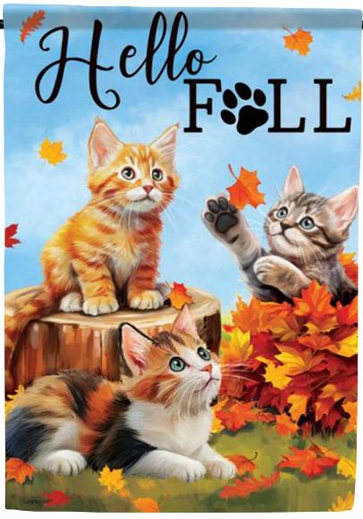 EB Lg Flag - Hello Kittens