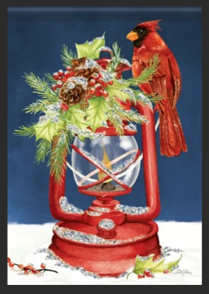 *EB Lg Flag - Red Lantern w/Cardinal