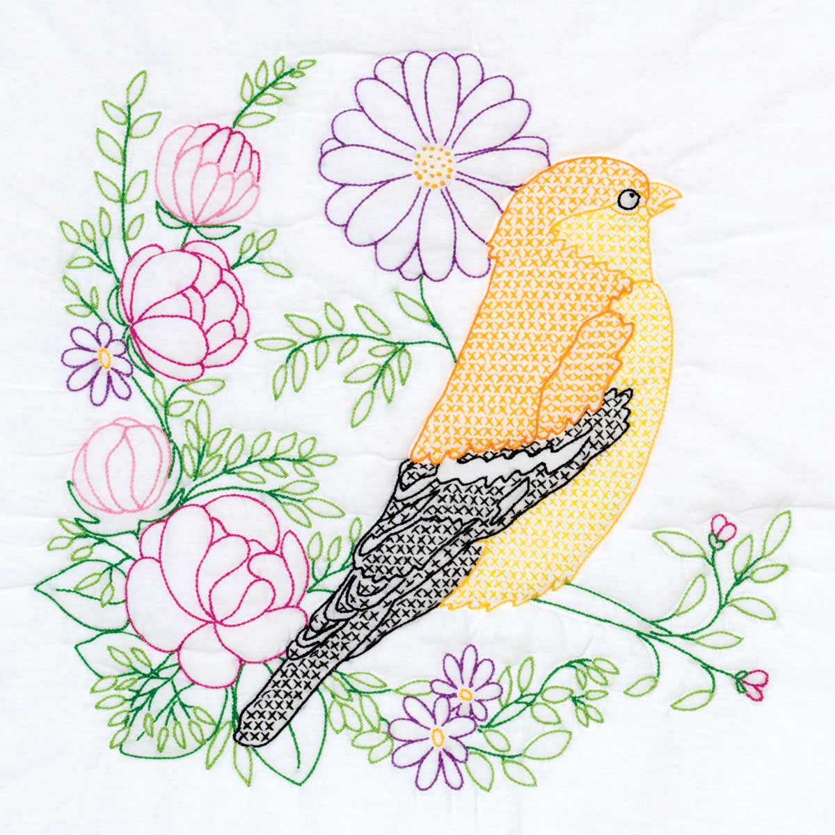 JD 18" Quilt Blocks - Finch 949