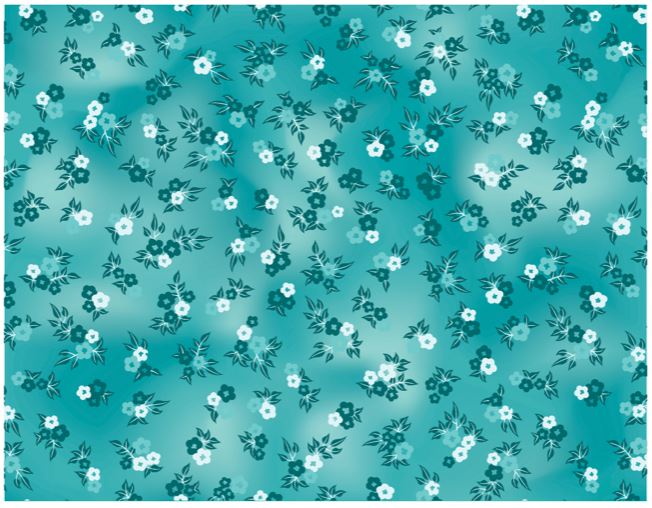 PM Printed 100% Cotton 44/45" - Daisy Floral Breeze