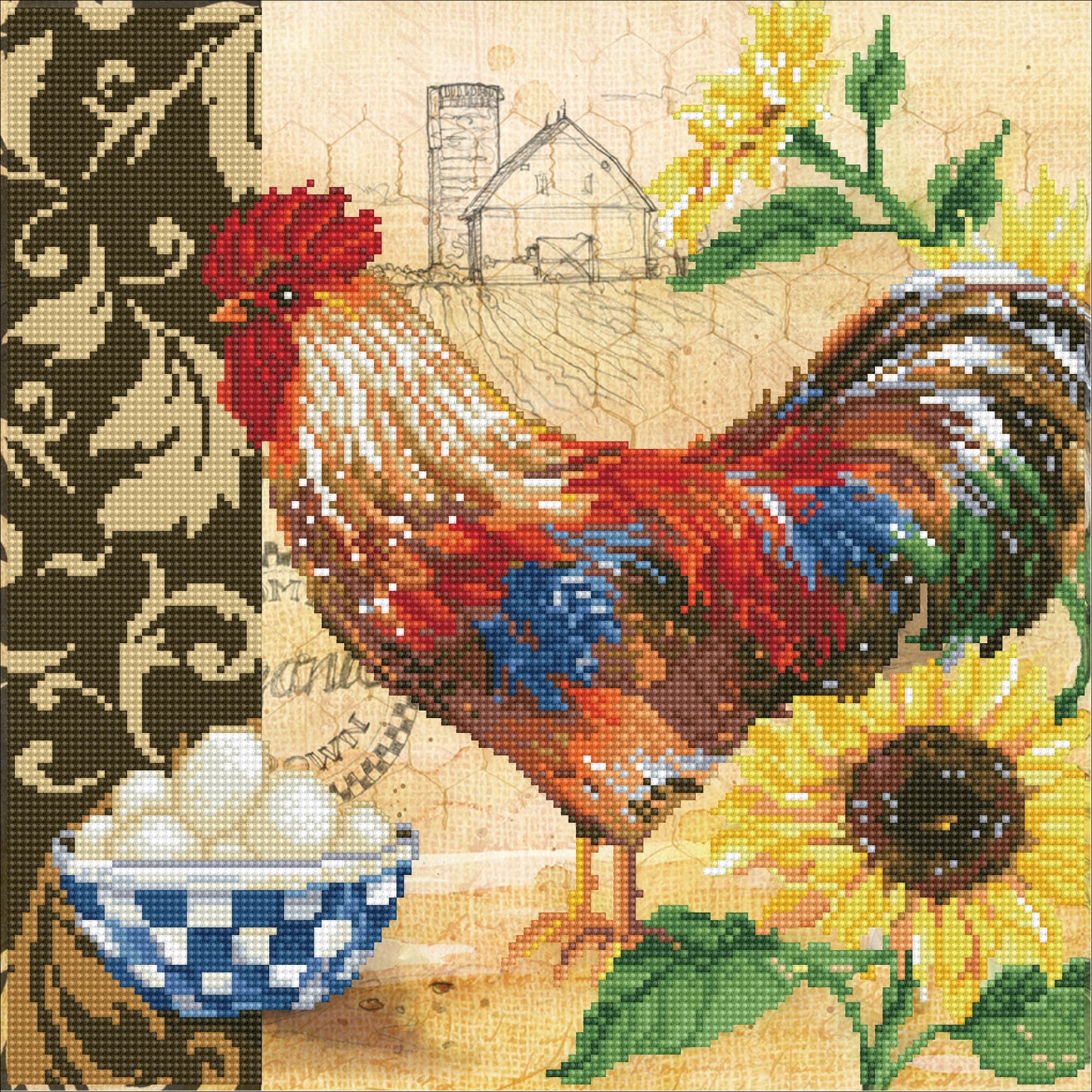 Diamond Dotz - Country Rooster DD9.049