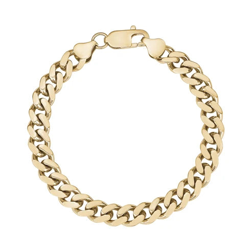 ARZ Bracelet - Miami Cuban Link 8mm 7.5" Gold