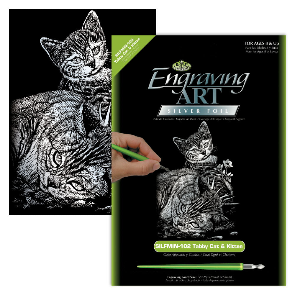 EGR Art Mini - Tabby Cat & Kitten