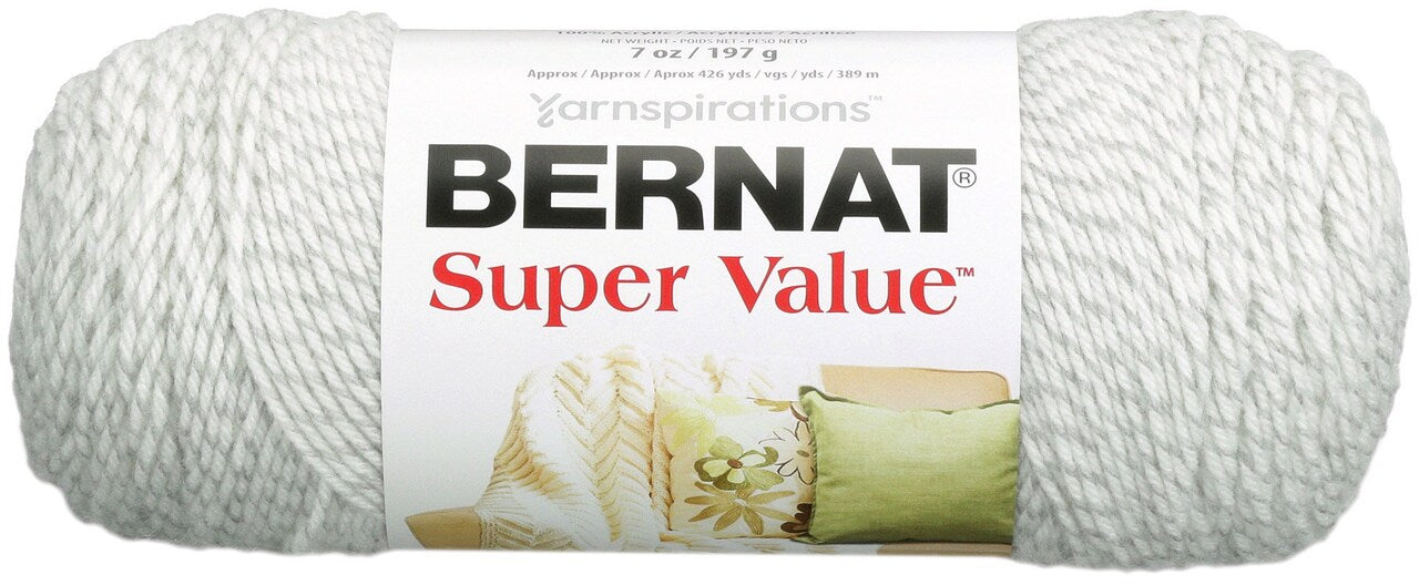 Bernat Super Value 197g - Grey Ragg 53043