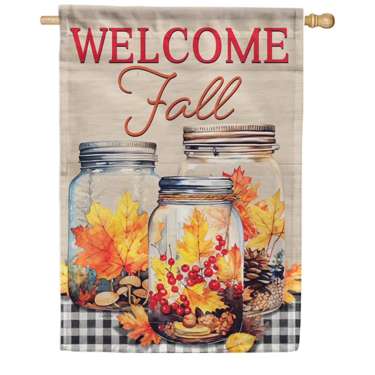 EB Lg Flag - Fall Jars