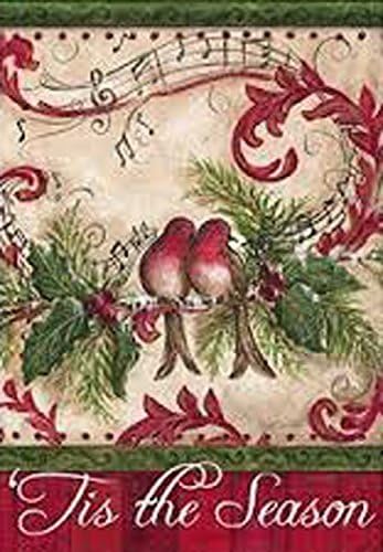 *EB Garden Flag - Musical Note Birds