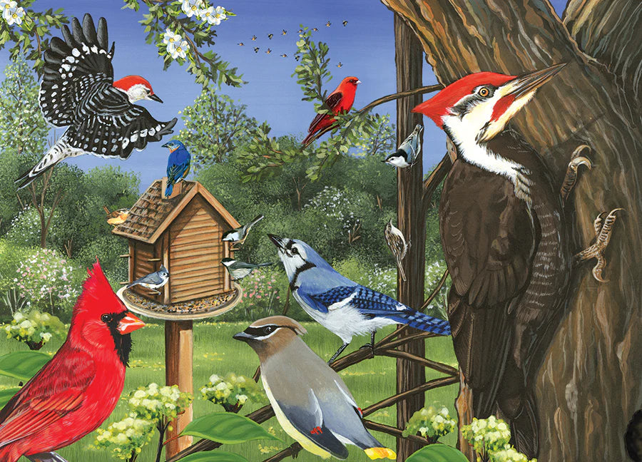 Tray Puzzle 35pc - Around The Birdfeeder 58848