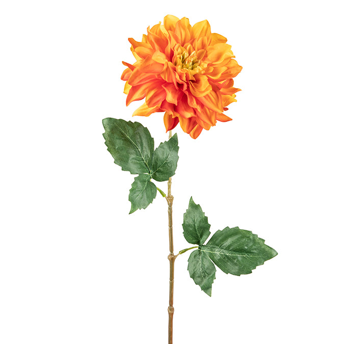 DD Dahlia Stem Orange 64cm