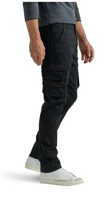 Wrangler Mens Black Cargo Pants Size 38x32
