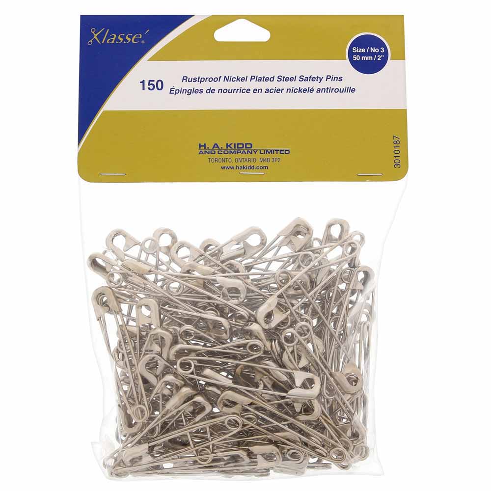 Klasse Safety Pins 2" 150pc 3010187