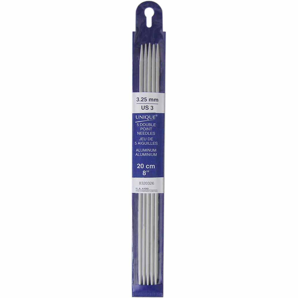 Aluminum Dbl Knit Needle 3.25mm - 8320326