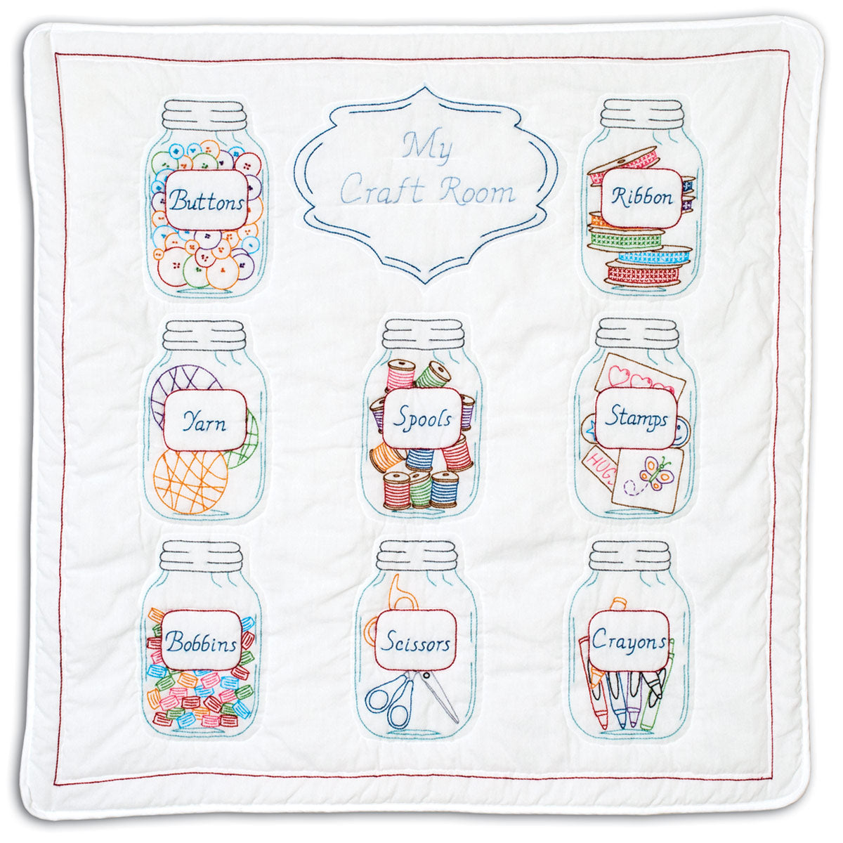 Wall/Lap Quilt - Mason Jar 626