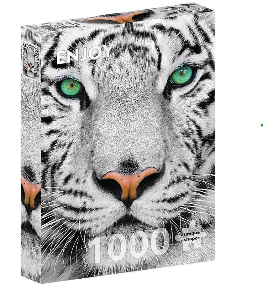 Puzzle 1000pc - White Siberian Tiger E-1257