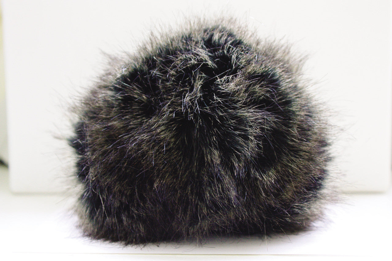 Bernat Faux Fur Pompom - Black Mink