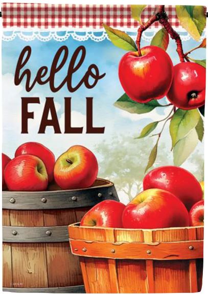 EB Lg Flag - Hello Fall Harvest