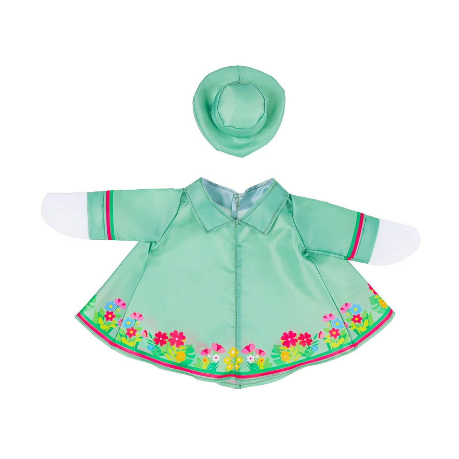 EE Porch Goose Outfit - Floral Raincoat & Hat
