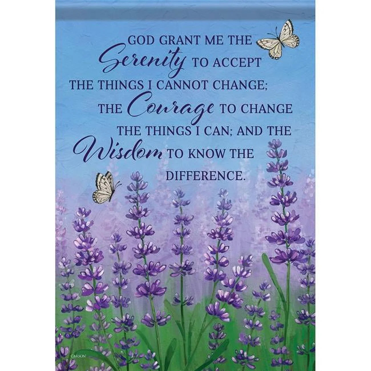 EB Garden Flag - Glitt Serenity Prayer