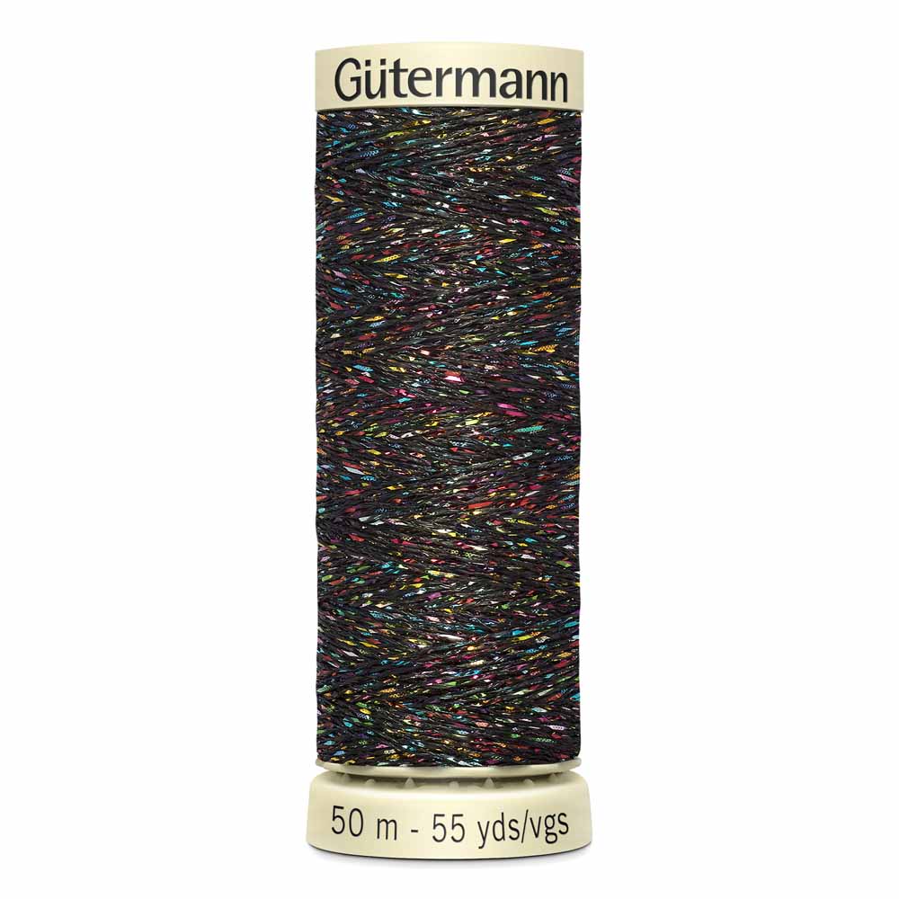 Gut Metallic Sparkle Thread 50m - Variegated Blue Sky 0071