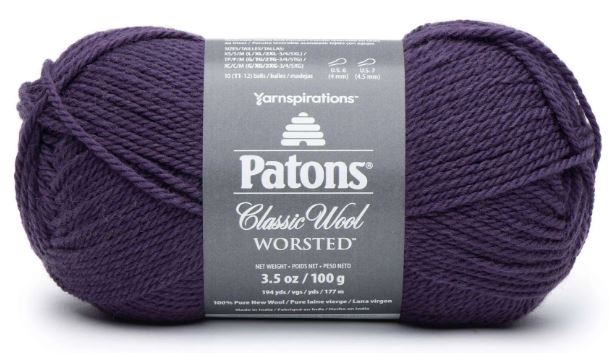 Patons Classic Wool Worsted 100g - Purple Night 77782