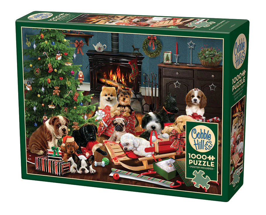 Puzzle 1000pc - Christmas Puppies 40214