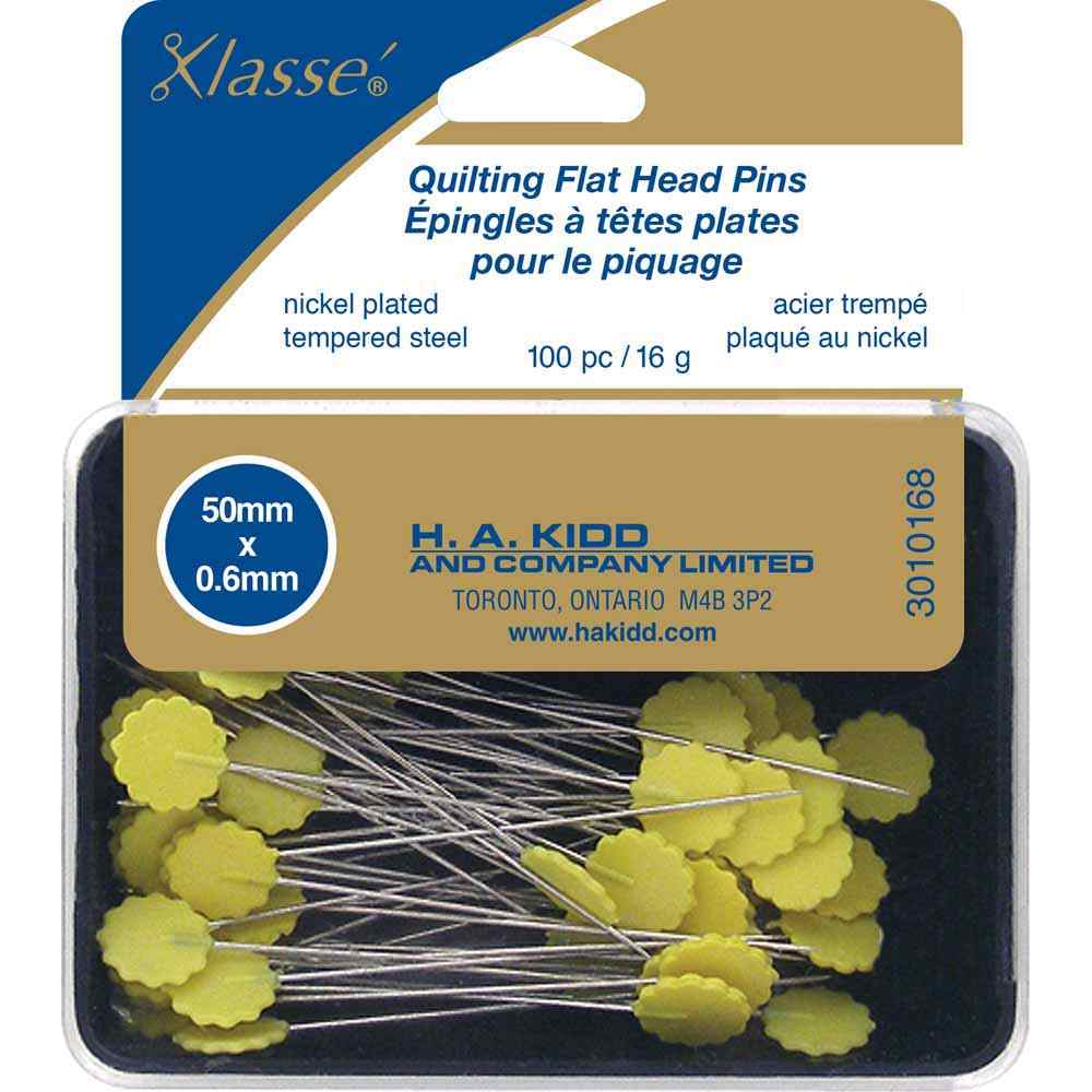 Klasse Quilting Flathead Pins 100's 3010168