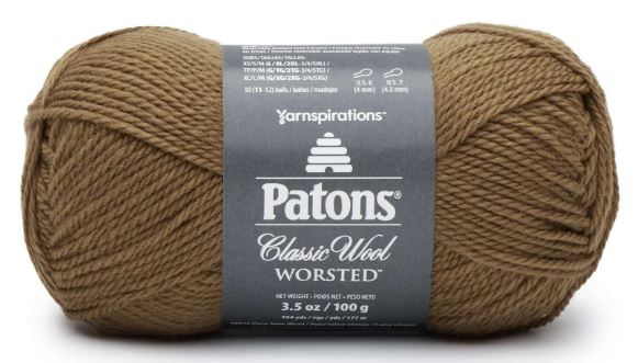 Patons Classic Wool Worsted 100g - Brown Mustard 77757