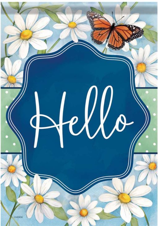 EB Large Flag - Hello Monarch Bloom 54871