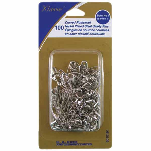 Klasse Curved Pins 100pc - 1" 3010191