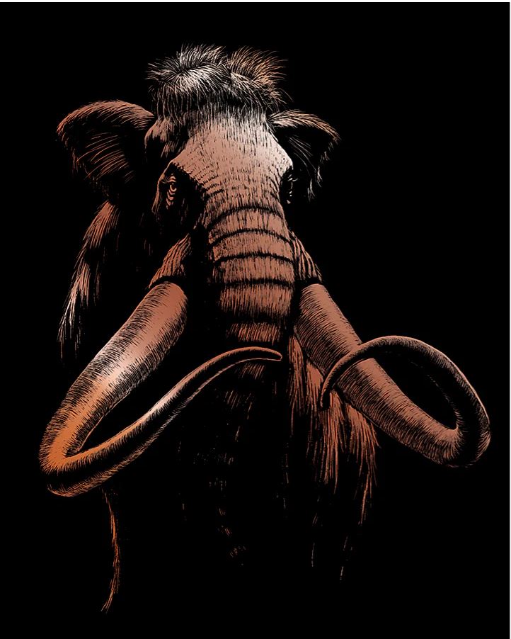 EGR Art - Copper Woolly Mammoth