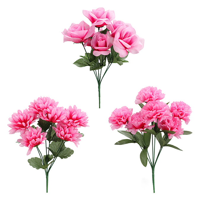 Flower Bush Pink 13.5"