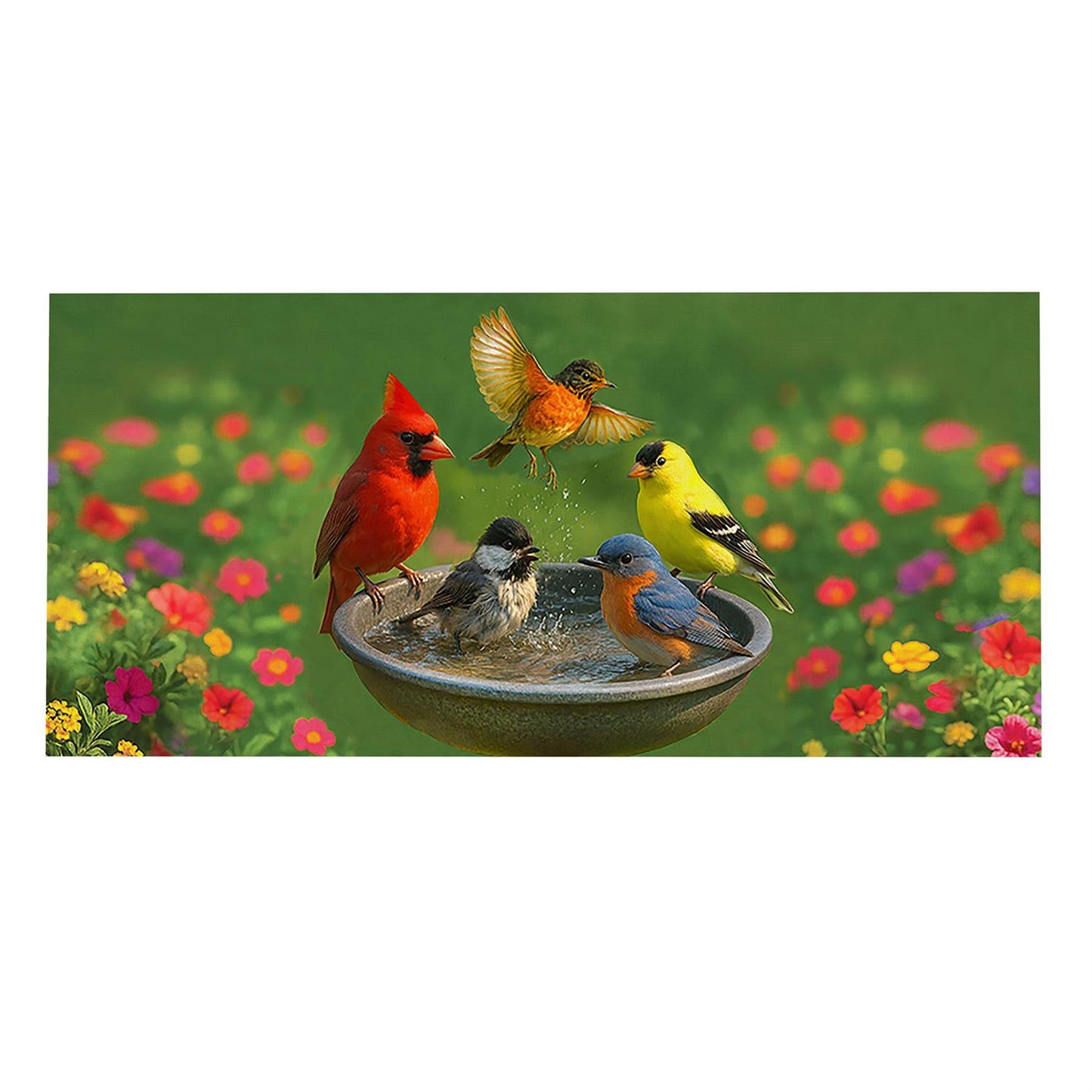 Sassafras Insert - Bathing Birds