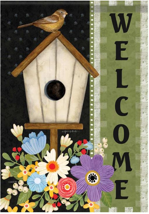 EB Garden Flag - Boho Birdhouse 53796