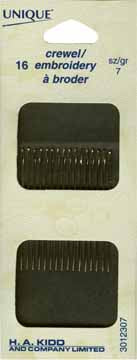 Unique Embroidery Needles Size 7 3012307