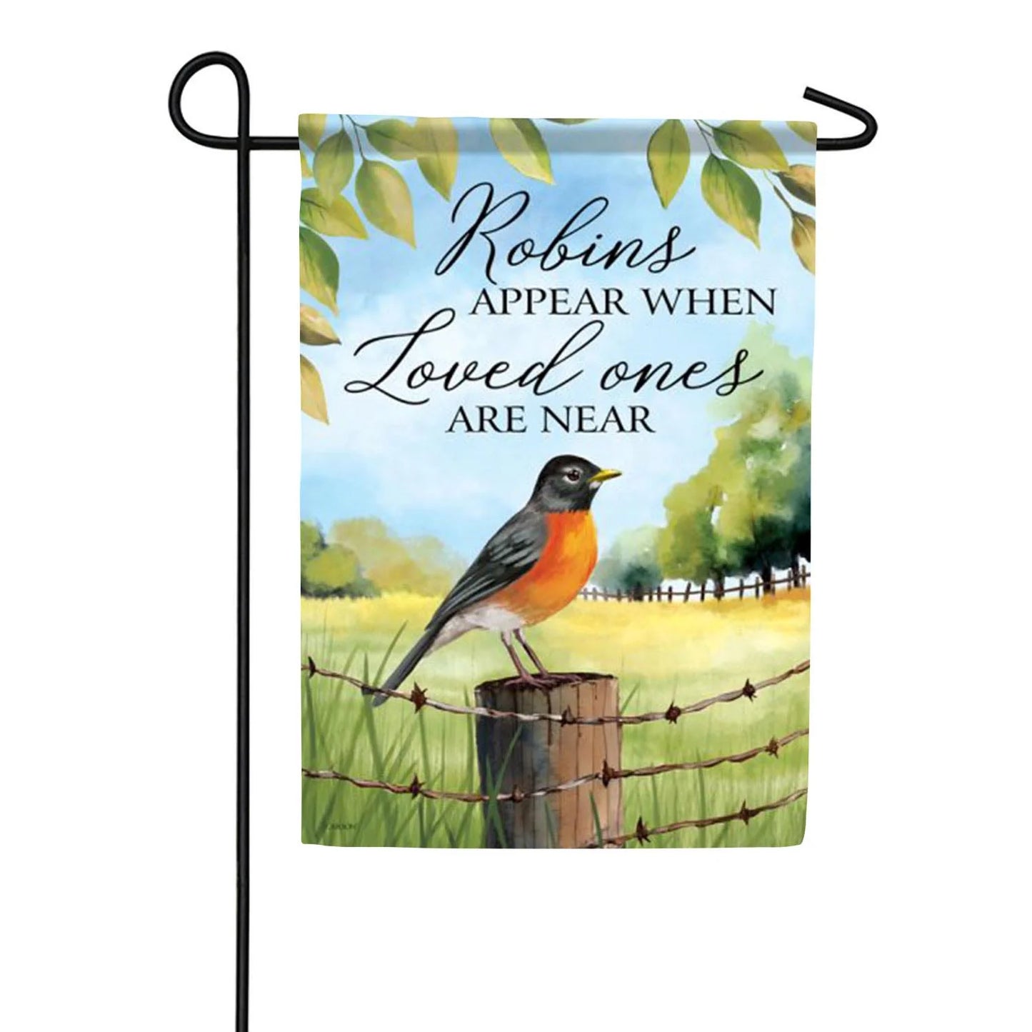 EB Garden Flag - Robins Appear