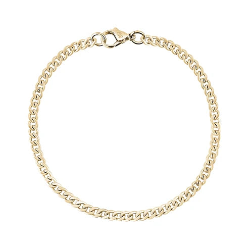 ARZ Bracelet - Cuban Link 3.5mm 7.5" Gold