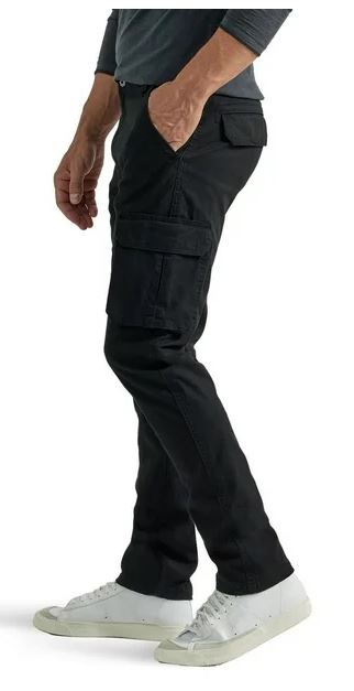 Wrangler Mens Black Cargo Pants Size 38x32