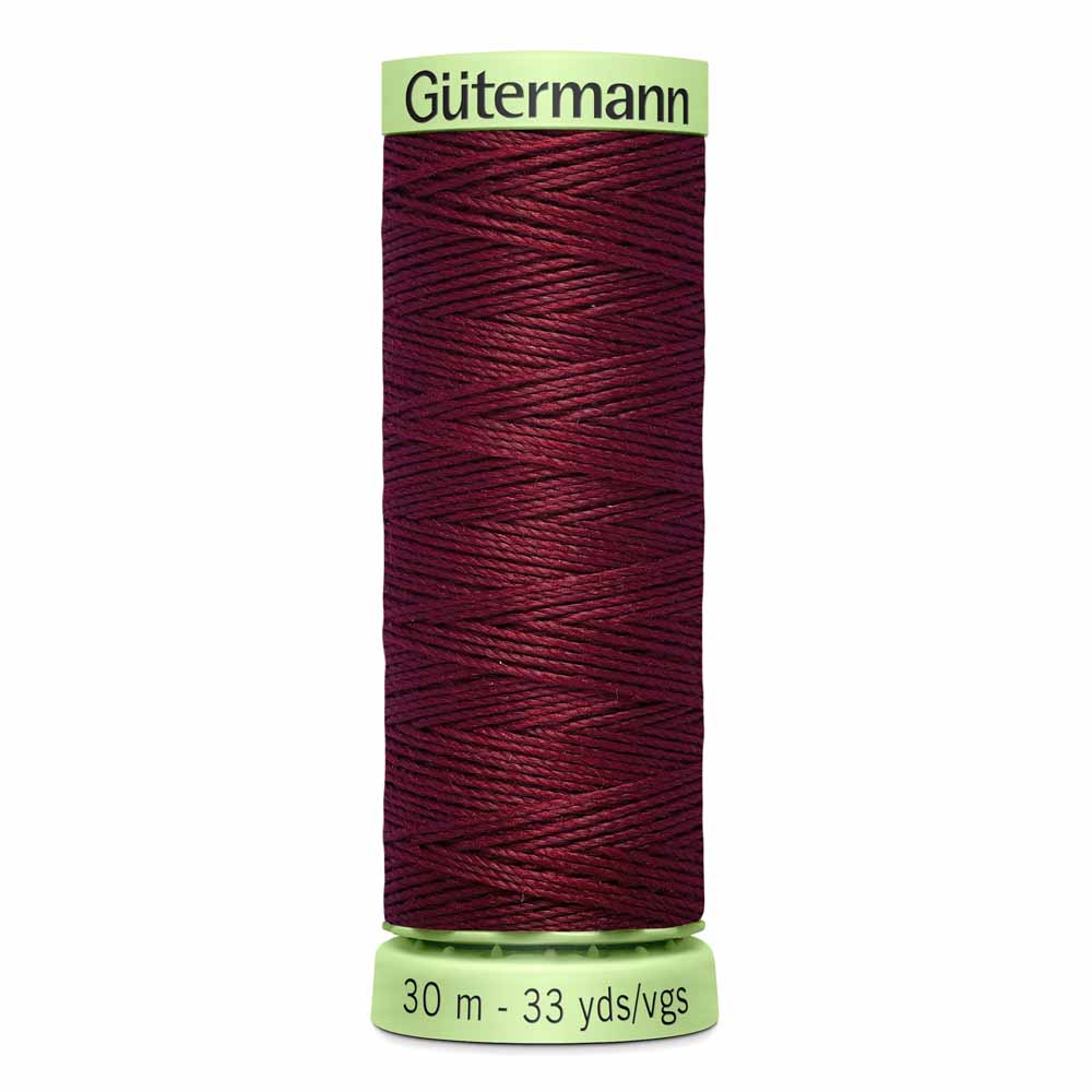 Gut Poly Thread Top Stitch 30m - Burgundy 450