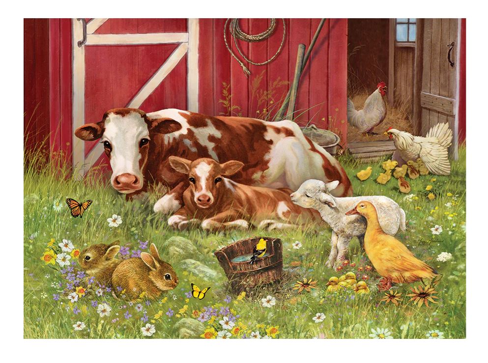 Tray Puzzle 35pc - Barnyard Family 58899
