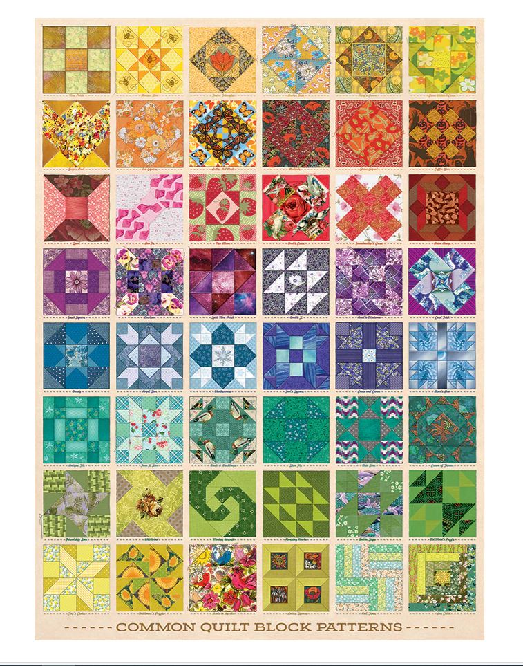 Puzzle 1000pc - Common Quilt Blocks 40048