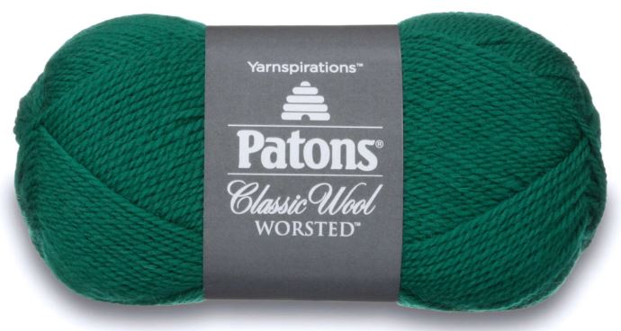 *Patons Classic Wool Worsted 100g - Emerald 77708
