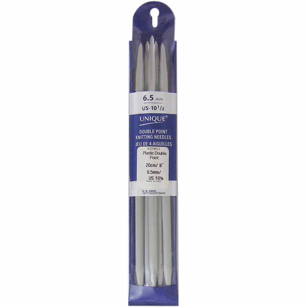 Plastic Knit Needle Dbl Point 6.5mm 8320651