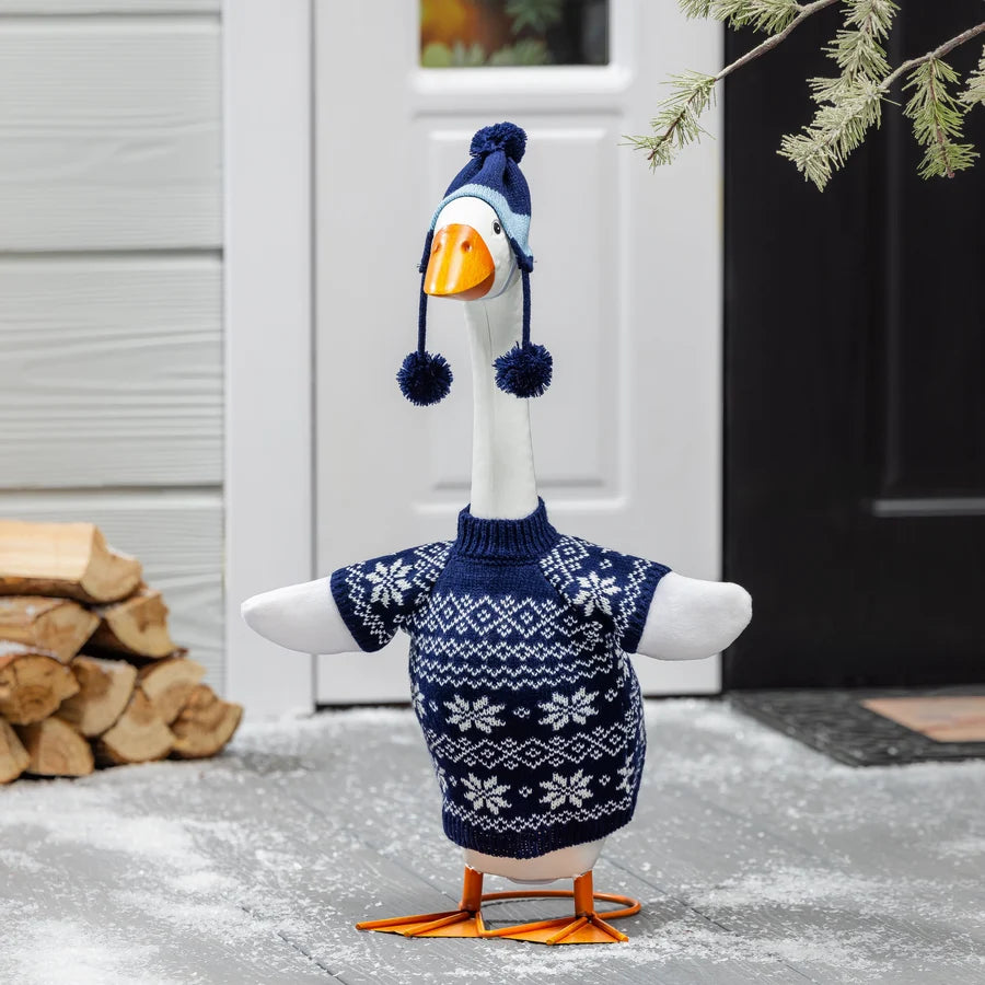 EE Porch Goose Outfit - Blue Sweater