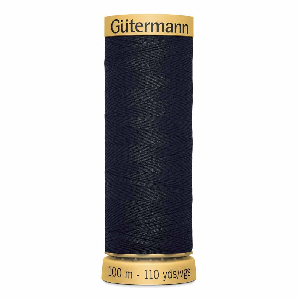 Gut Cotton Thread 100m - Black 1001