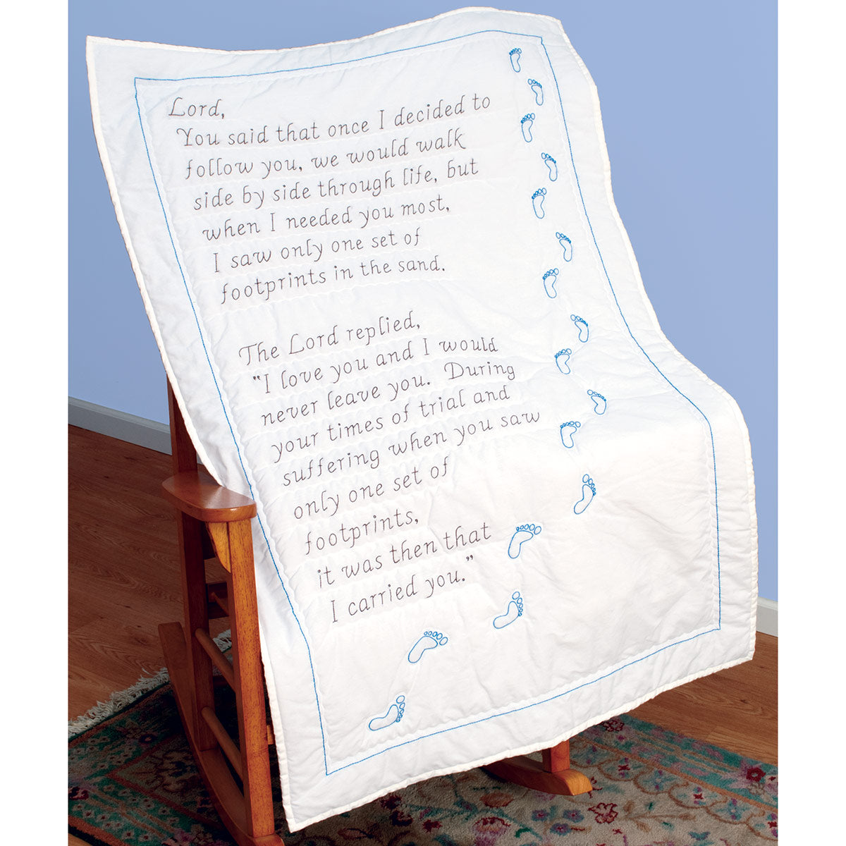 Lap Quilt - Footprints