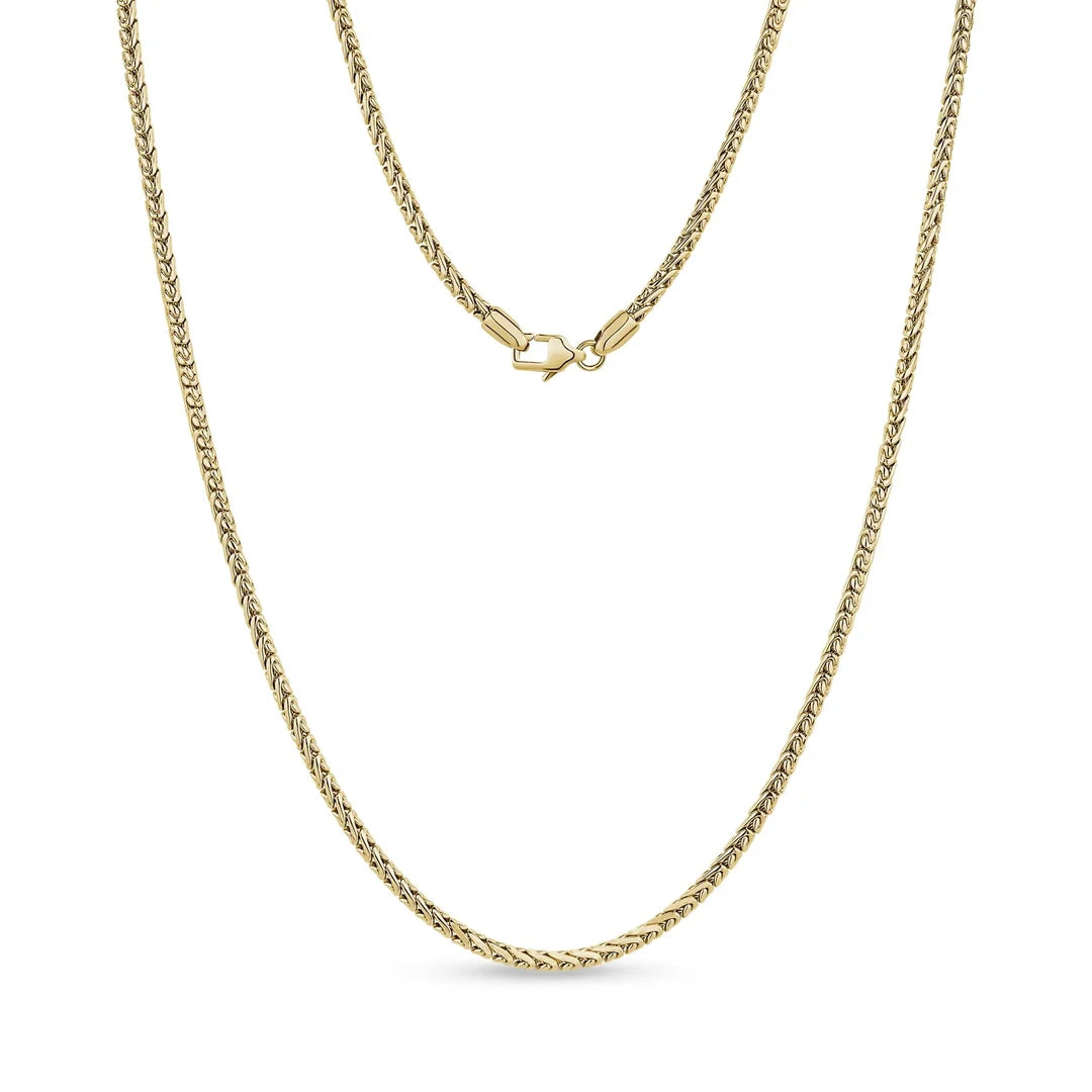 ARZ Necklace - Gold Steel S-Link 3mm 20"