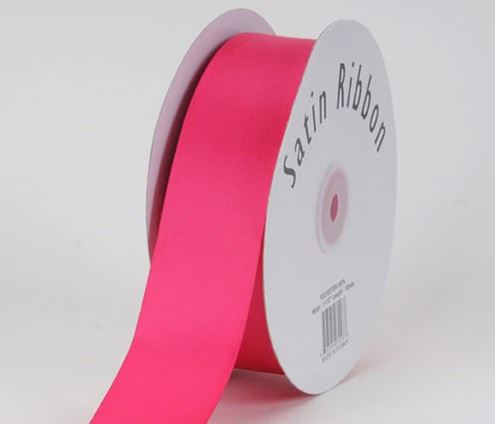 Satin Ribbon Single Face 22mm Fuschia 206_5-044