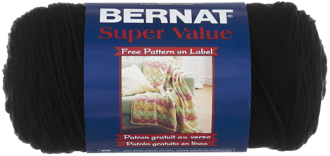 Bernat Super Value 197g - Black 07421