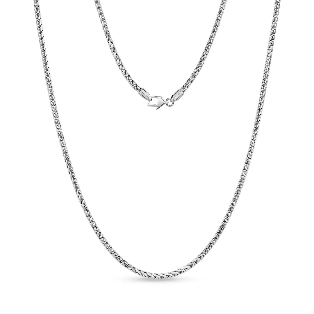 ARZ Necklace - Silver Steel S-Link 3mm 20"