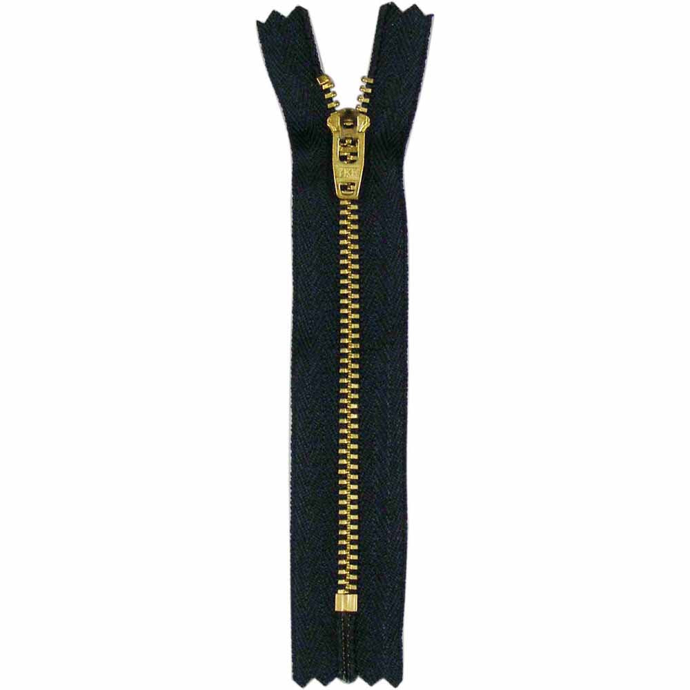 Denim Zipper 18cm - Navy 1218169