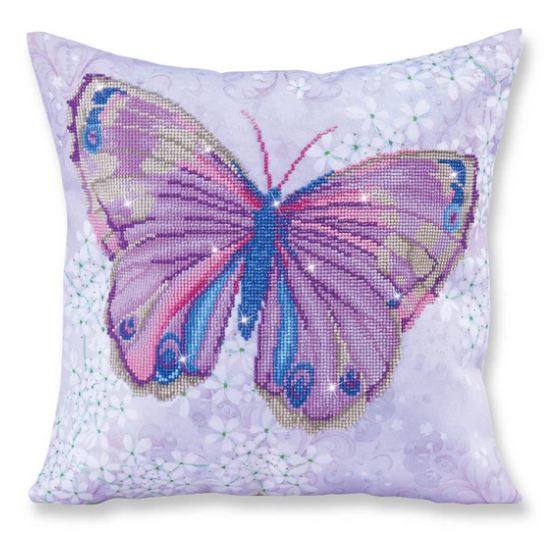 Diamond Dotz Pillow - Papillon Mauve DD16.005